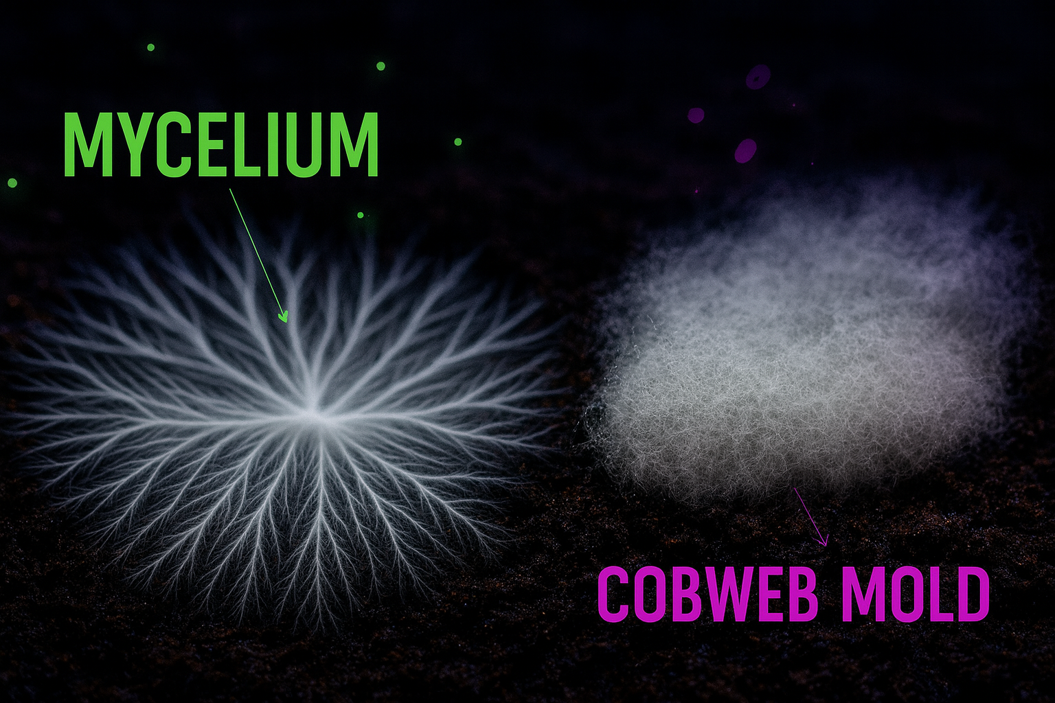 Cobweb Mold vs Mycelium: Can You Tell the Difference?