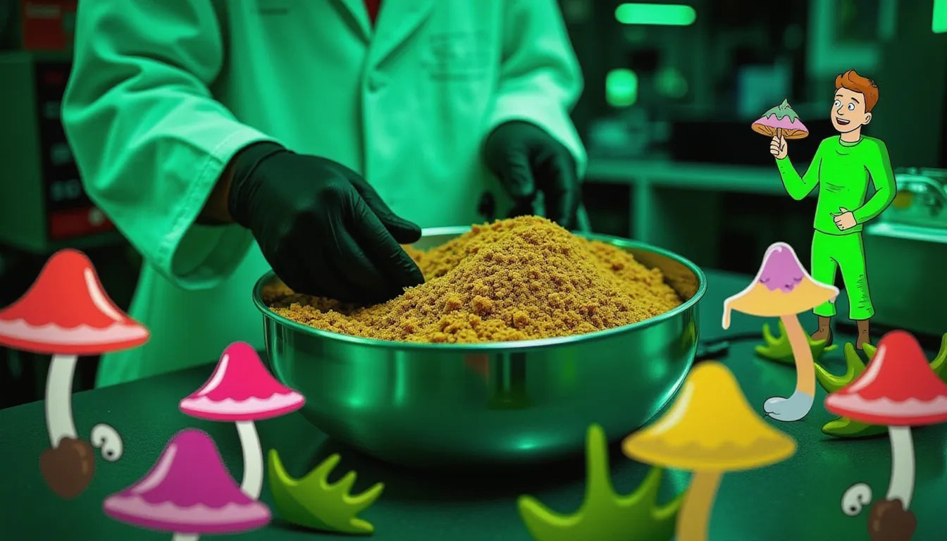 Hero image showcasing professional CVG substrate preparation with Zombie Mushrooms aesthetic