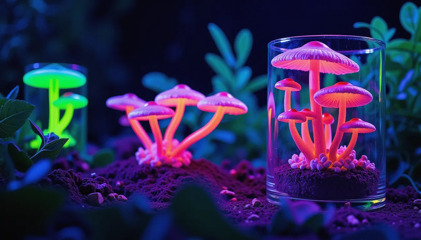Hero image showcasing the mystical and effortless nature of Neglect Tek mushroom cultivation