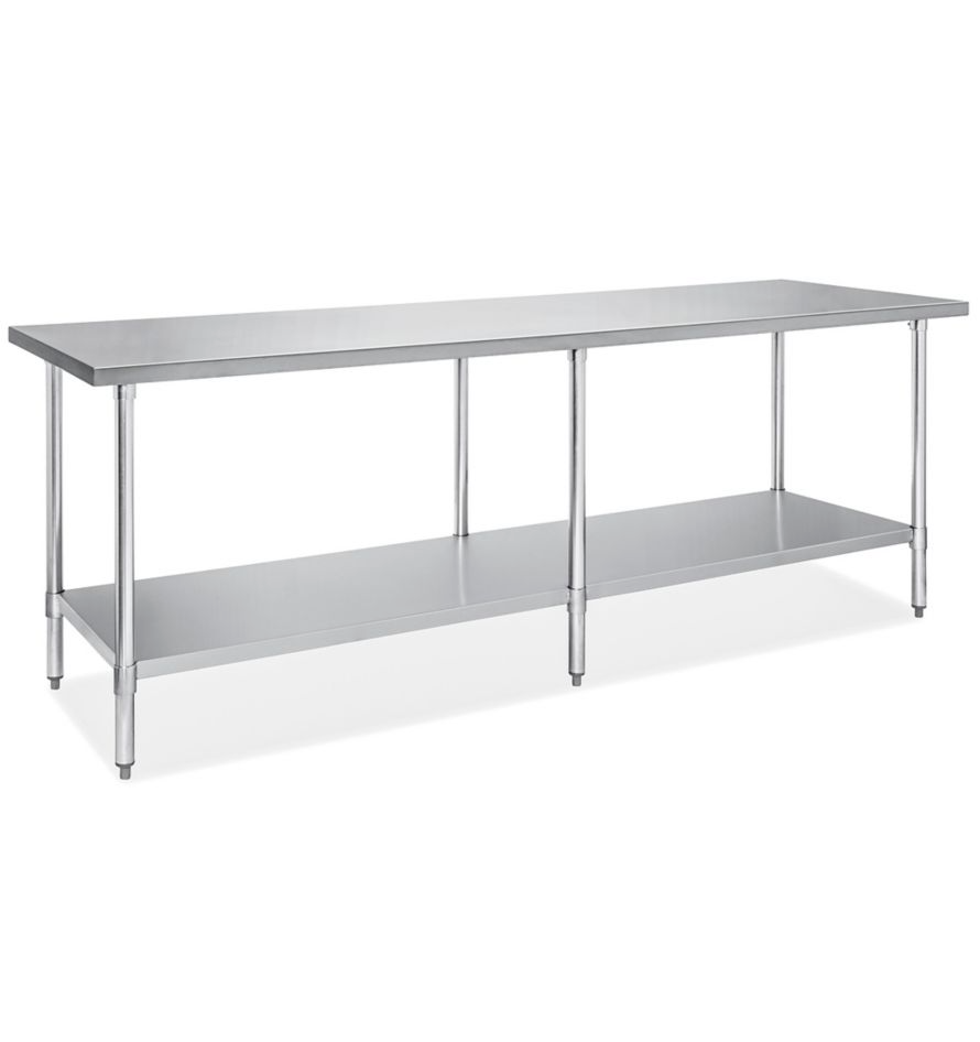Stainless Steel Table 96x30 Fits 2 Flow Hoods