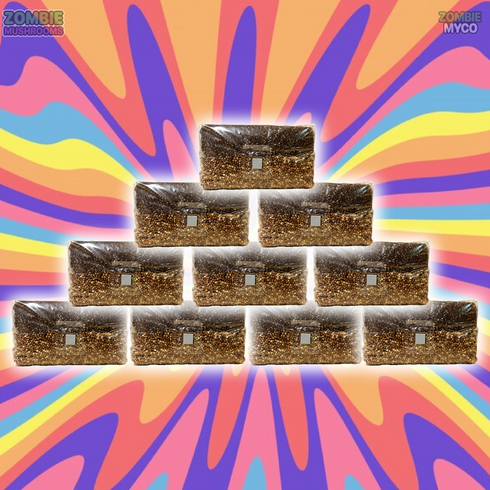 10pcs Mushroom Grow Bag - All In One Mushroom Grow Kit