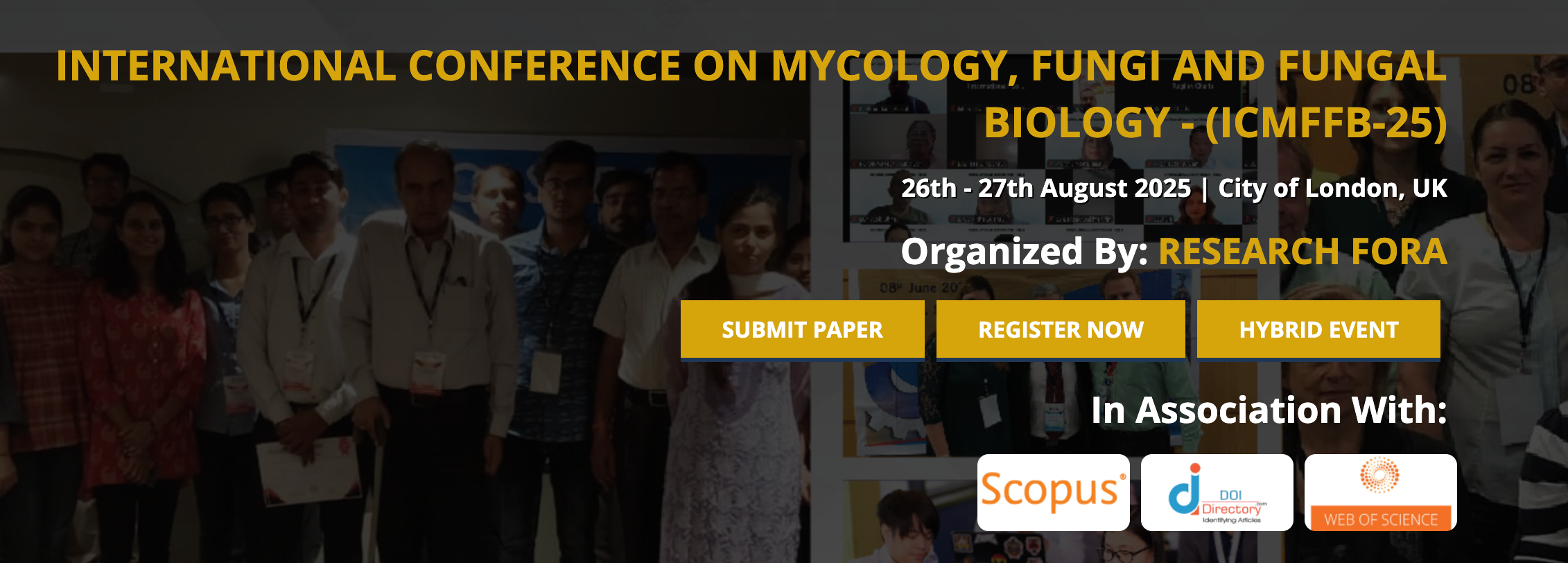 International Conference on Mycology, Fungi, and Fungal Biology