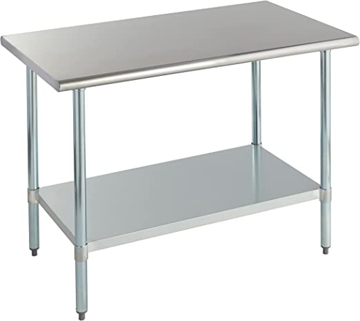 Stainless Steel Table - 48x30 - Fits 1 Flow Hood