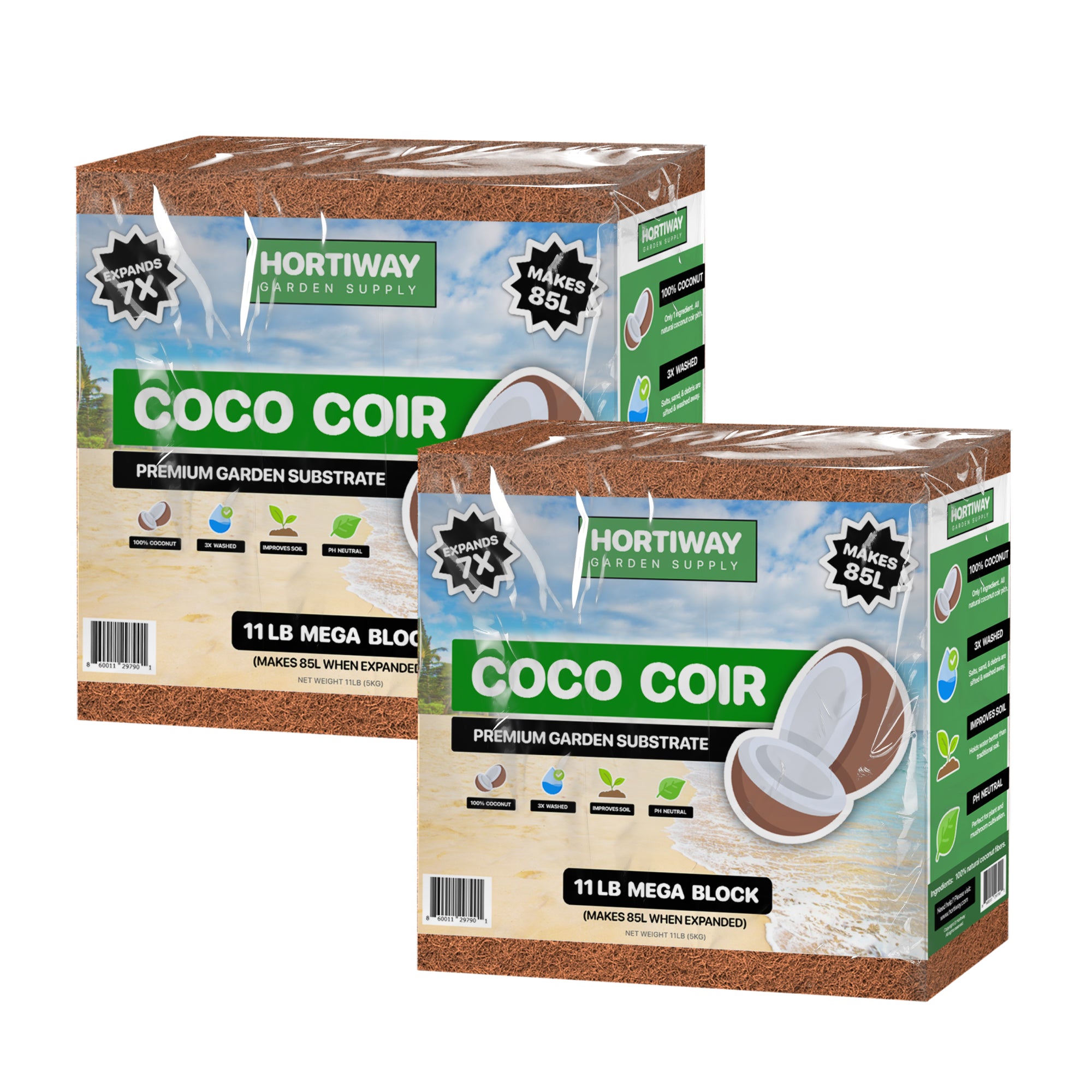 2 boxes of premium coco coir