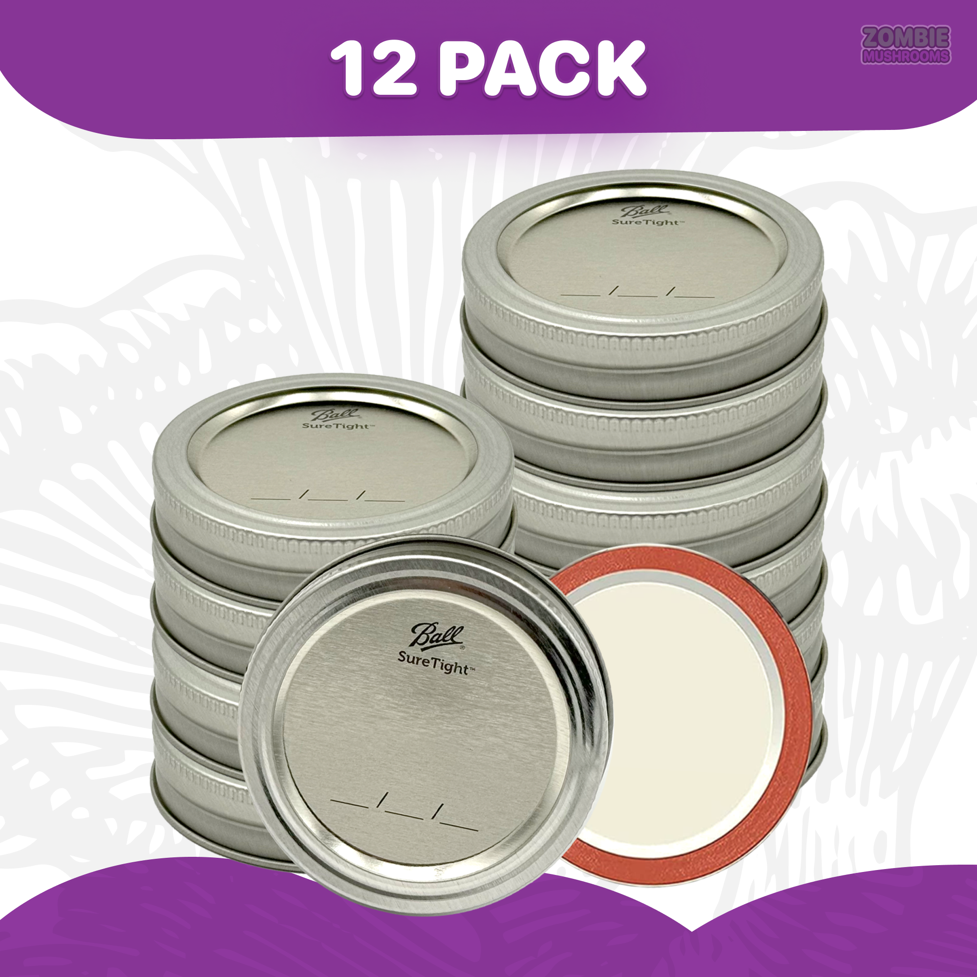 Canning Lids with Rings 12pack