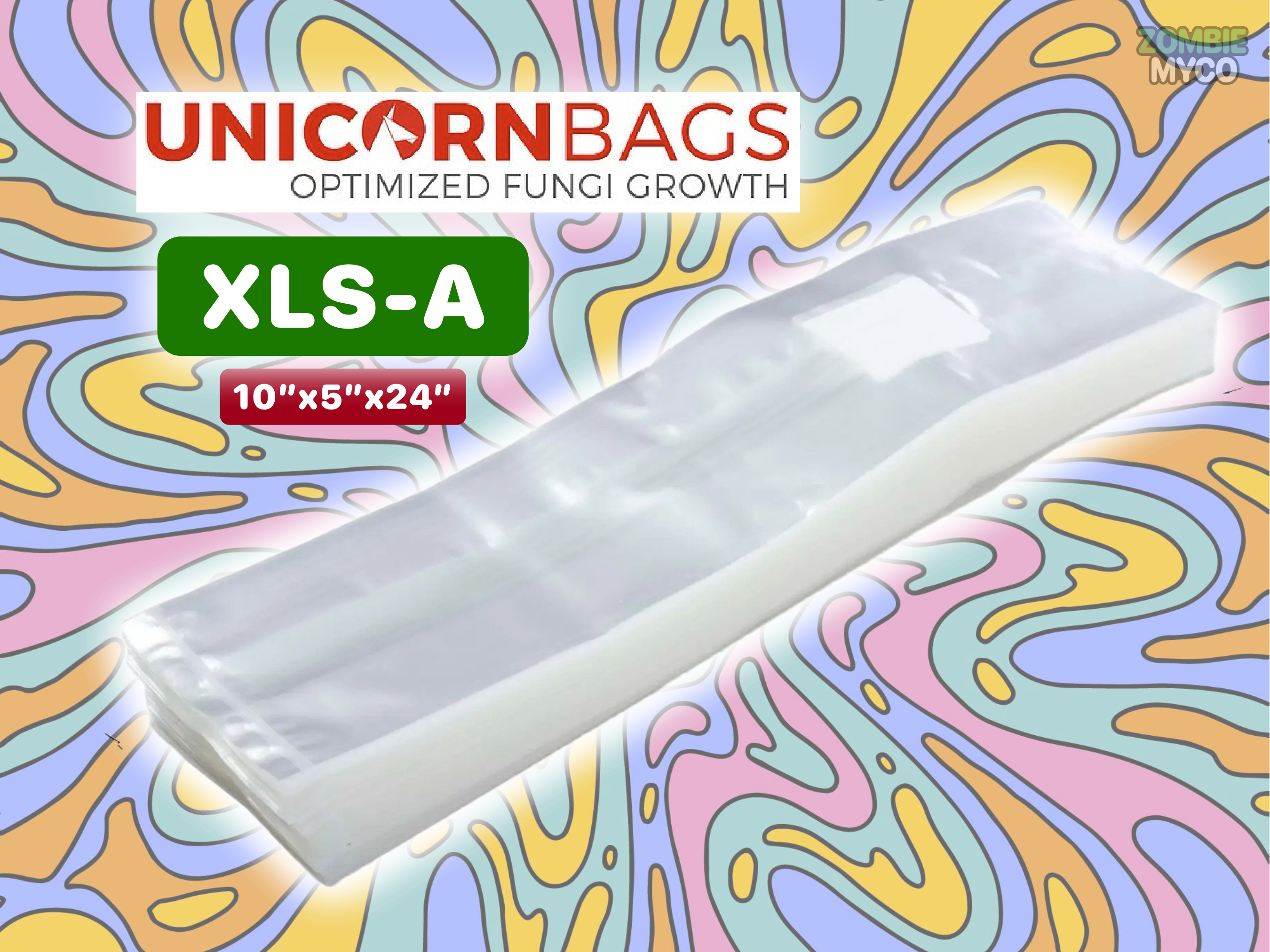 XLS-A - 10x5x24 - Unicorn Mushroom Grow Bags
