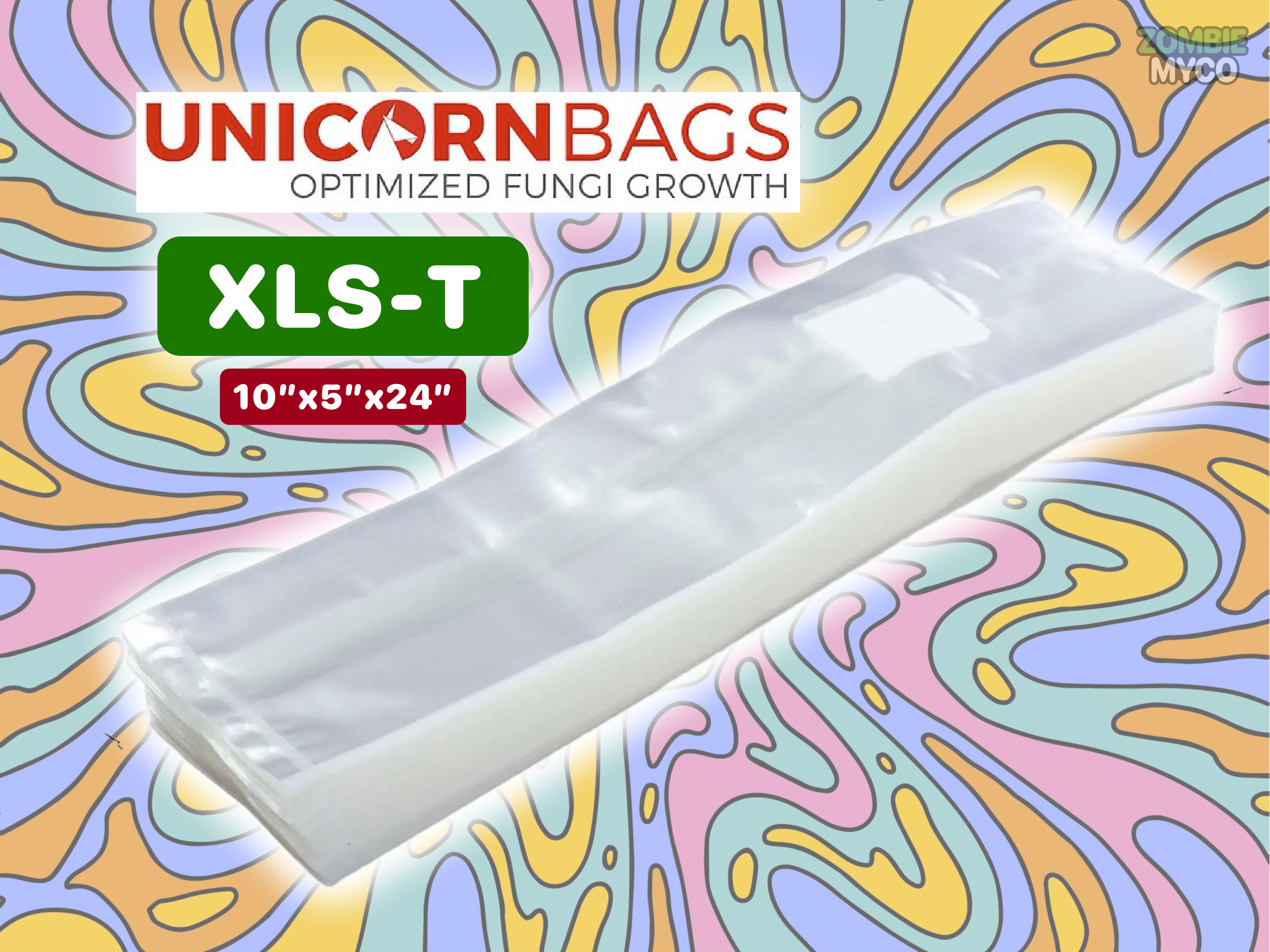 XLS-T - 10x5x24 - Unicorn Mushroom Grow Bags - Bulk - Wholesale