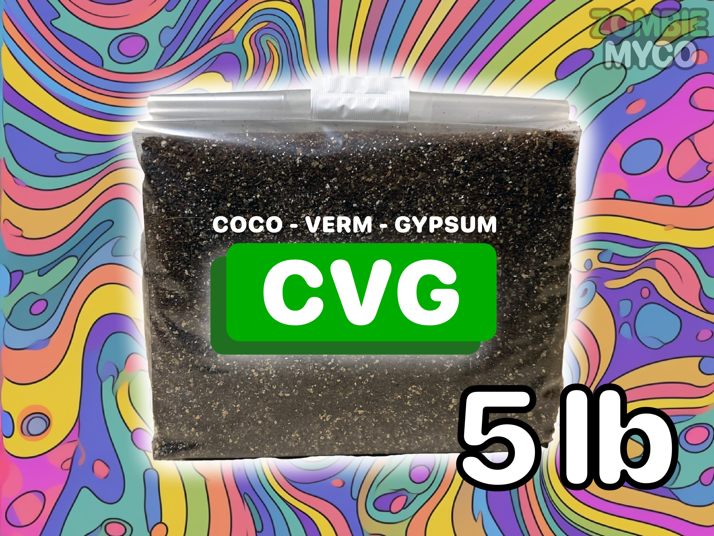 a sample of a coco - verm - gypsum (5lb)