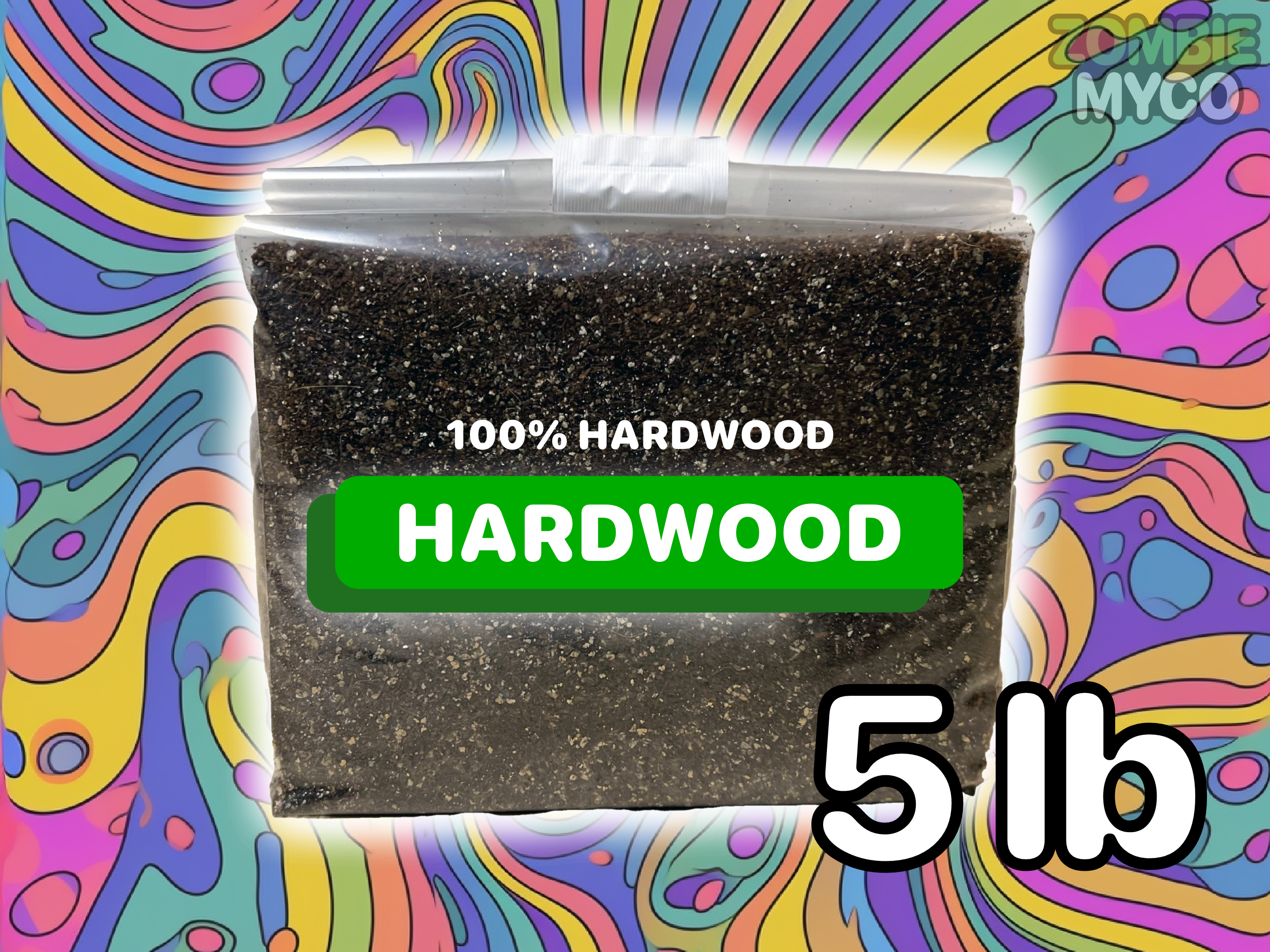 a sample of Hardwood Sawdust Mushroom Substrate (5lb)